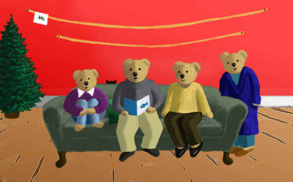 the Bear family living room on December 2