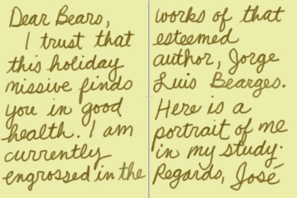 the inside of Jose's card